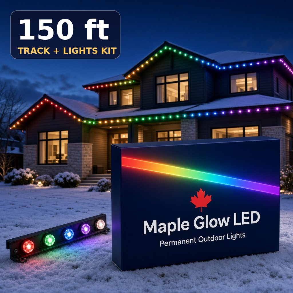 DIY Permanent Track + Lights Kit, 150 ft